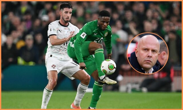 Liverpool zrýchlil úsilie poraziť Man Utd na 80 miliónov eur Goncalo Inacio
