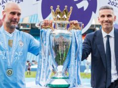 Man City 115 spoplatňuje stav hry, pretože rivali Premier League čakajú na bombové rozhodnutie Pep Guardiola stojí v daždi