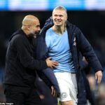 Man City 3-1 Bournemouth: Erling Haaland pokračuje v iskrivej forme s ortézou – tím Pepa Guardiolu sa dostal na druhé miesto v Premier League