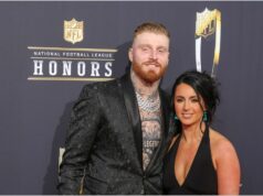 Manželka Maxxa Crosbyho Rachel zdieľa prvý pohľad na očarujúce čierne oblečenie, aby povzbudila Raiders DE v hre Week 11 vs Cowboys logo pochodového šialenstva