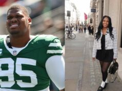 Manželka Quinnena Williamsa Maranda predvádza tovar Cowboys 1 deň po prvom stretnutí DE s Jerrym Jonesom Maranda Williams sa podelila o svoju radosť zo stretnutia svojho manžela s Jerrym Jonesom. (Foto cez Instagram Story Marandy Williamsovej)