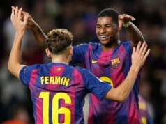 Marcus Rashford ukazuje skutočné farby s dokonalou odozvou na tvrdenie o „postoji“ Man Utd Marcus Rashford z FC Barcelona oslavuje strelenie tretieho gólu svojho tímu so spoluhráčom Ferminom Lopezom počas zápasu LaLiga EA Sports medzi FC Barcelona a Elche CF na Spotify Camp Nou 2. novembra 2025 v Barcelone v Španielsku.