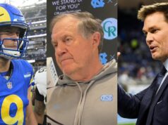 Matthew Stafford zdieľa úprimnú reakciu, keď Bill Belichick chváli Rams QB, ale „nezaradí ho do rovnakej triedy ako“ Tom Brady logo pochodového šialenstva