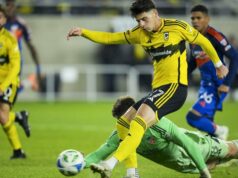 Max Arfsten, Crew rockový FC Cincinnati, aby si vynútil hru 3 Max Arfsten, Crew rockový FC Cincinnati, aby si vynútil hru 3