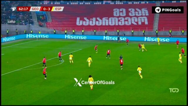 Mikel Oyarzabal zdvojnásobil, keď Španielsko zvýšilo na 4:0 Mikel Oyarzabal zdvojnásobil, keď Španielsko zvýšilo na 4:0