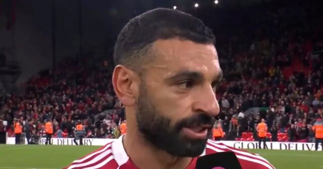 Mohamed Salah pre TNT Sport po tom, čo Liverpool porazil Aston Villu 2:0 na Anfielde