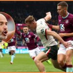 Liam Delap reaguje počas zápasu Chelsea vs Wolves