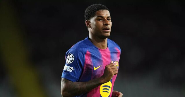 Rashford v akcii za Barcelonu