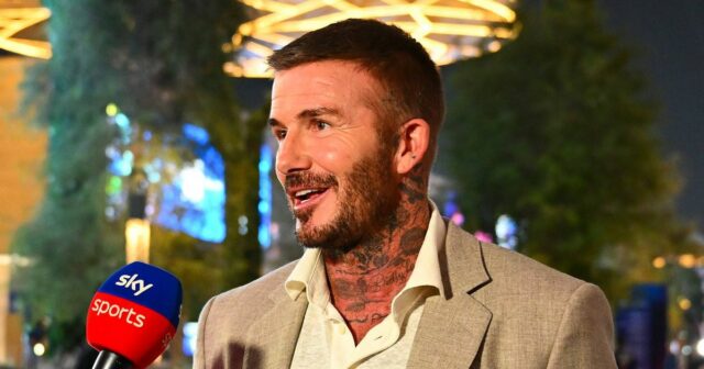 Bývalý stredopoliar Manchestru United David Beckham hovoril o Rubenovi Amorimovi