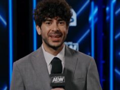 „Nenúť nás to robiť, prosím“ Oficiálny plagát k Full Gear 2025 (Zdroj: webová stránka AEW (allelitewrestling.com))