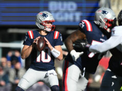 New England Patriots vs. Tampa Bay Buccaneers predpokladaná štartovacia zostava a hĺbkový graf na 10. týždeň logo pochodového šialenstva