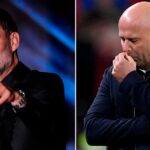 SALZBURG, RAKÚSKO – 14. januára: Globálny šéf futbalu Jürgen Klopp sa pozerá počas prezentácie Jürgena Kloppa ako šéfa globálneho futbalového Red Bullu v Red Bull Hangar-7 14. januára 2025 v rakúskom Salzburgu. (Foto Marcel Engelbrecht - firo sportphoto/Getty Images)