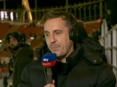 Ohromujúca predpoveď Arsenalu Garyho Nevilla po víťazstve v Tottenhame – „Nepreskakujem pred seba“ Gary Neville vo svojom podcaste Sky Sports.