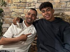 Otec zázračného dieťaťa Lamine Yamal z Barcelony, 35, nájde lásku so snúbenicou, ktorá je len o päť rokov staršia ako jeho dospievajúci syn – a mladšia ako priateľka futbalistu, ktorá sa rozišla z minulého týždňa Otec Lamine Yamal Mounir Nasraoui naznačil, že je zasnúbený so svojou 23-ročnou priateľkou.