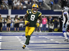 Packers dostávajú obrovské zlé správy o stave All-Pro RB pre hru Week 12 vs. Vikings logo pochodového šialenstva