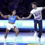 Jordan Chiles hovorí počas Fanatics Fest NYC 2025 v New Yorku. (Foto od Getty Images)