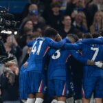 Hráči Chelsea oslavujú