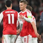 Martin Odegaard a Gabriel Martinelli