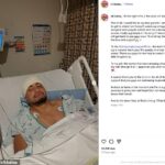 Na obrázku: Príspevok na Instagrame, v ktorom Eli Katoa povedal fanúšikom Melbourne Storm: „Čoskoro sa vrátim“ po núdzovej operácii krvácania do mozgu, ktorú utrpel počas hry za Tonga