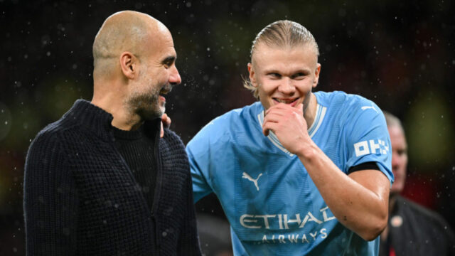 Pep Guardiola víta vzostup Erlinga Haalanda po tom, čo sa útočník Manchestru City dostal do nových výšin
