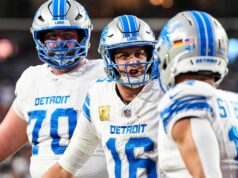 Philadelphia Eagles vs. Detroit Lions predpokladaná štartovacia zostava a hĺbkový rebríček na 11. týždeň logo pochodového šialenstva