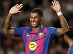 Podmienky Barcelony na prestup Marcusa Rashforda sú jasné po rozhodnutí Man Utd Marcus Rashford oslavuje po strelení gólu Barcleony