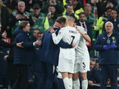 Portugalský manažér Martinez povedal, že červená karta Ronalda bola krutá Portugalský manažér Martinez povedal, že červená karta Ronalda bola krutá