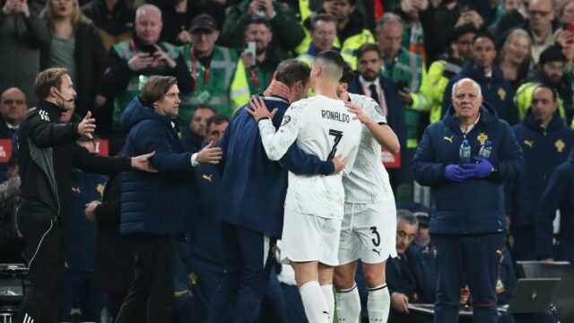 Portugalský manažér Martinez povedal, že červená karta Ronalda bola krutá
