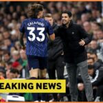 Riccardo Calafiori v akcii za Arsenal