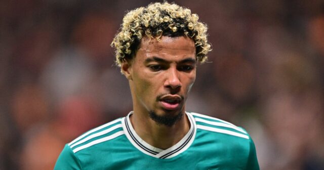 Hugo Ekitike v akcii za Liverpool.