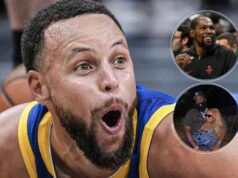 Priateľka Jamesa Hardena odpálila silné posolstvo ako Steph Curry & Co. Keep Defying Age logo pochodového šialenstva