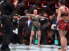 Rebríček ženských libier v MMA: nová jednička po UFC 322 15. novembra 2025; New York, NY, SPOJENÉ ŠTÁTY; Valentina Shevchenko (červené rukavice) bojuje so Zhang Weili (modré rukavice) v zápase majstrovstiev žien v mušej váhe počas UFC 322 v Madison Square Garden. Povinný kredit: Ed Mulholland-Imagn Images