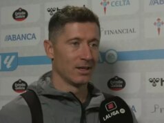 Robert Lewandowski posiela Barcelone včasné pripomenutie, keď sa blíži dátum bezplatného prestupu VIGO, ŠPANIELSKO - 9. NOVEMBRA: Robert Lewandowski z FC Barcelona oslavuje po strelení štvrtého gólu svojho tímu počas zápasu LaLiga EA Sports medzi RC Celta de Vigo a FC Barcelona na Estadio Abanca-Balaidos 9. novembra 2025 v španielskom Vigu. (Foto Bruno Penas/Quality Sport Images/Getty Images)
