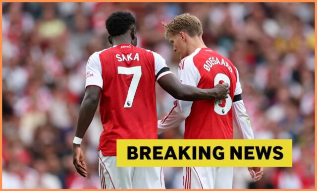 Martin Odegarard v akcii za Arsenal