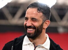 Ruben Amorim dal obrovskú podporu Man Utd pred očakávaným úderom Afrického pohára národov Ruben Amorim sa usmieva.