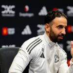 Ruben Amorim na tlačovej konferencii Manchestru United