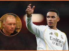 Scholes o prestupe Alexandra-Arnolda do Realu Madrid Trent Alexander-Arnold v akcii za Real Madrid proti Liverpoolu