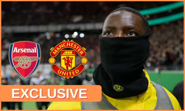 Serhou Guirassy oslavuje gól pre Borussiu Dortmund