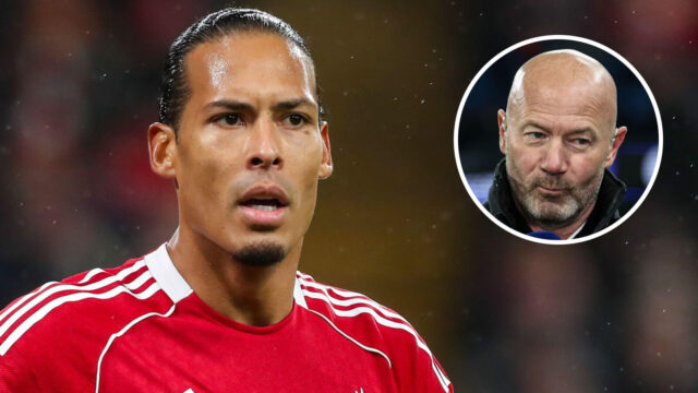 Shearer bije „nohatého, zmäteného“ Van Dijka a dvoch ďalších „tieňov“ Červených
