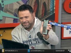 Šokujúci moment, športový moderátor Gregg Giannotti ukazuje kolegom fotku nahej ženy počas vysielania Moderátor športového rádia Gregg Giannotti náhodou ukázal naživo fotografiu nahej ženy