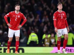 Šokujúci rozhovor hviezdy Premier League po prehre v Škótsku s dánskymi médiami v úplnom zrútení Skľúčený Joachim Andersen z Dánska a Jannik Vestergaard z Dánska na plný úväzok počas kvalifikačného zápasu MS 2026 medzi Škótskom a Dánskom