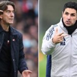 Mikel Arteta a Thomas Frank