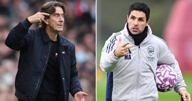 Mikel Arteta a Thomas Frank