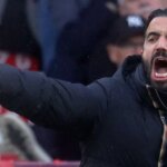 Ruben Amorim kričí na postrannej čiare