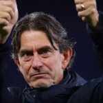 Antoine Semenyo z AFC Bournemouth je vyzvaný Pedro Porro z Tottenhamu Hotspur počas zápasu Premier League medzi Tottenham Hotspur a Bournemouth na štadióne Tottenham Hotspur 30. augusta 2025 v Londýne v Anglicku.