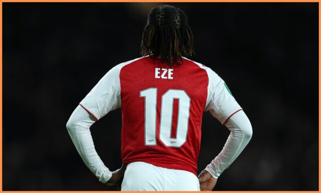 Viktor Gyokeres oslavuje gól za Arsenal