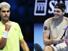 Starý pár ukradol show v súboji Carlos Alcaraz vs Taylor Fritz s chladnou reakciou na žiadosť o romantickú lásku na ATP Finals Starý pár ukradol show v súboji Carlos Alcaraz vs Taylor Fritz s chladnou reakciou na žiadosť o romantickú lásku na ATP Finals