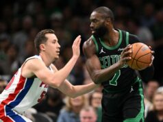 Štatistiky hráčov a boxové skóre Detroit Pistons vs Boston Celtics (26. novembra) logo pochodového šialenstva