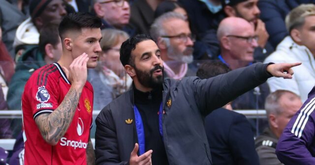 Benjamin Sesko a Ruben Amorim