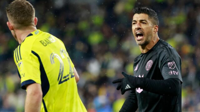 Suárez z Miami dostal trest na 1 zápas za kopnutie Suárez z Miami dostal trest na 1 zápas za kopnutie Nájara z Nashvillu